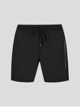 Maillot de Bain Logo sur le Côté Grande Taille Noir